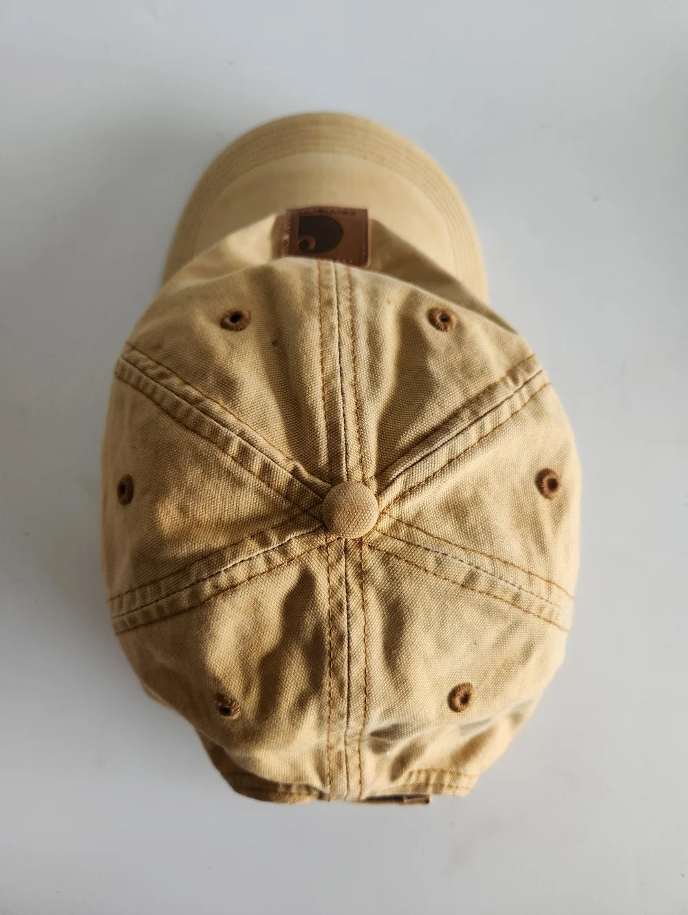 (2) Carhartt Patch Logo Adjustable Baseball Hats Caps Lot Workwear Outdoor